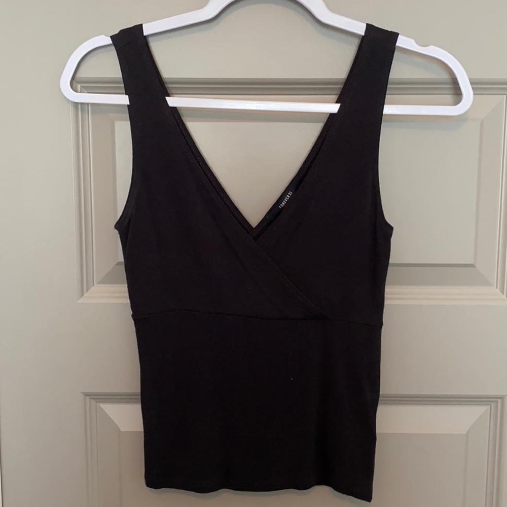 Forever 21 cross v-neck tank